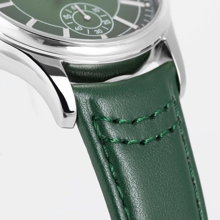 Jacques Lemans Derby 1-2197C - Elegante Herren Quarzuhr mit grünem Zifferblatt