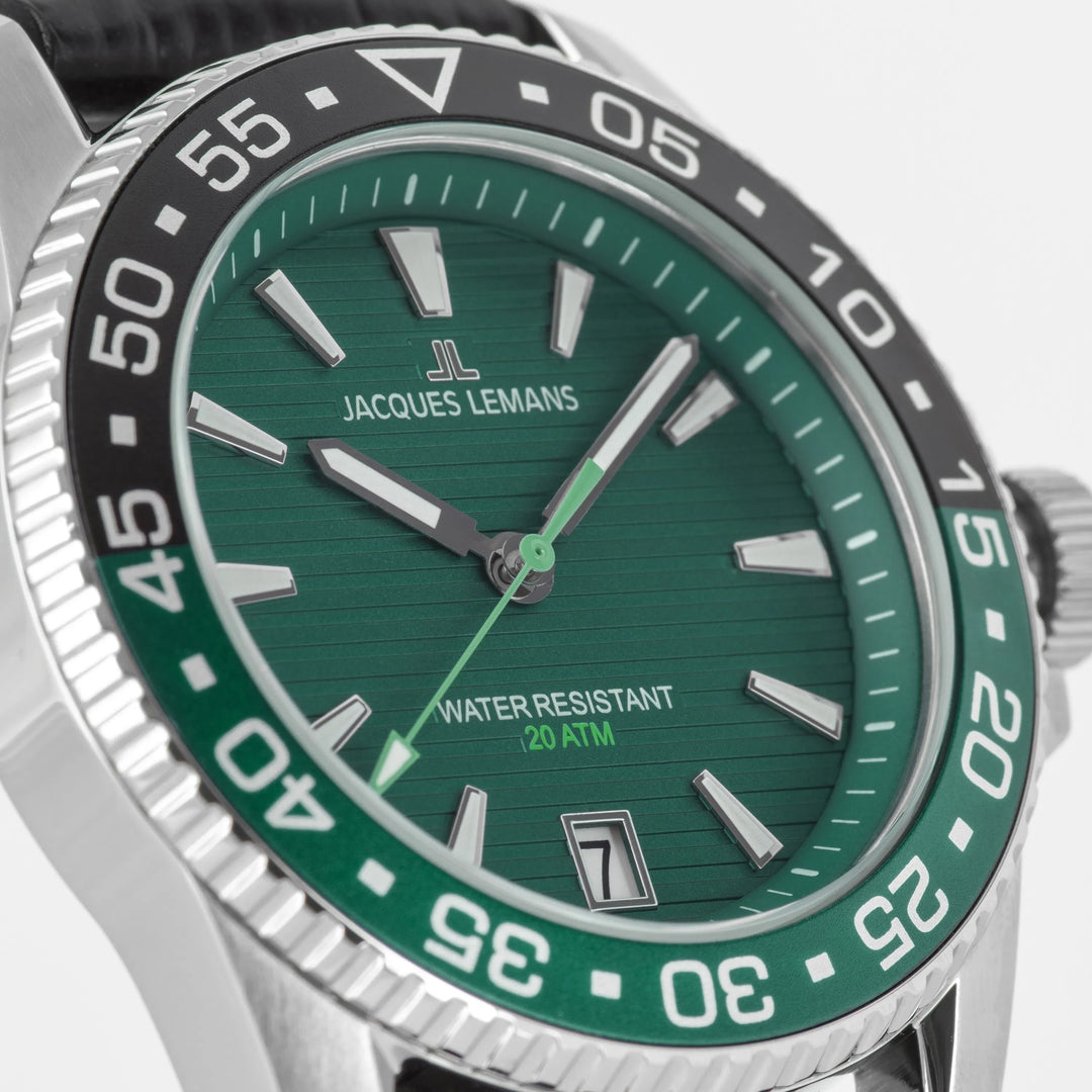 Jacques Lemans Liverpool Diver 1-2205C - Herren Taucheruhr 41mm