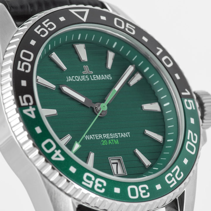 Jacques Lemans Liverpool Diver 1-2205C - Herren Taucheruhr 41mm