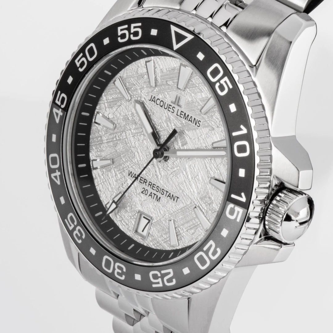 Jacques Lemans Liverpool Diver 1-2205L - Herren Taucheruhr Edelstahl 41mm