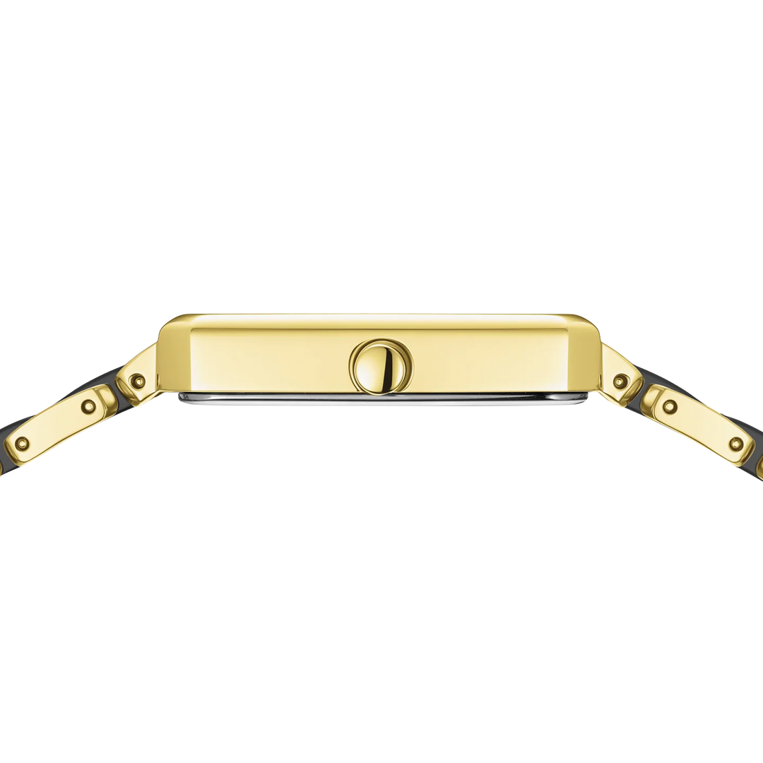 BERING Classic Damenuhr 17423-741 – Edelstahl, Keramik, Saphirglas, gold glänzend