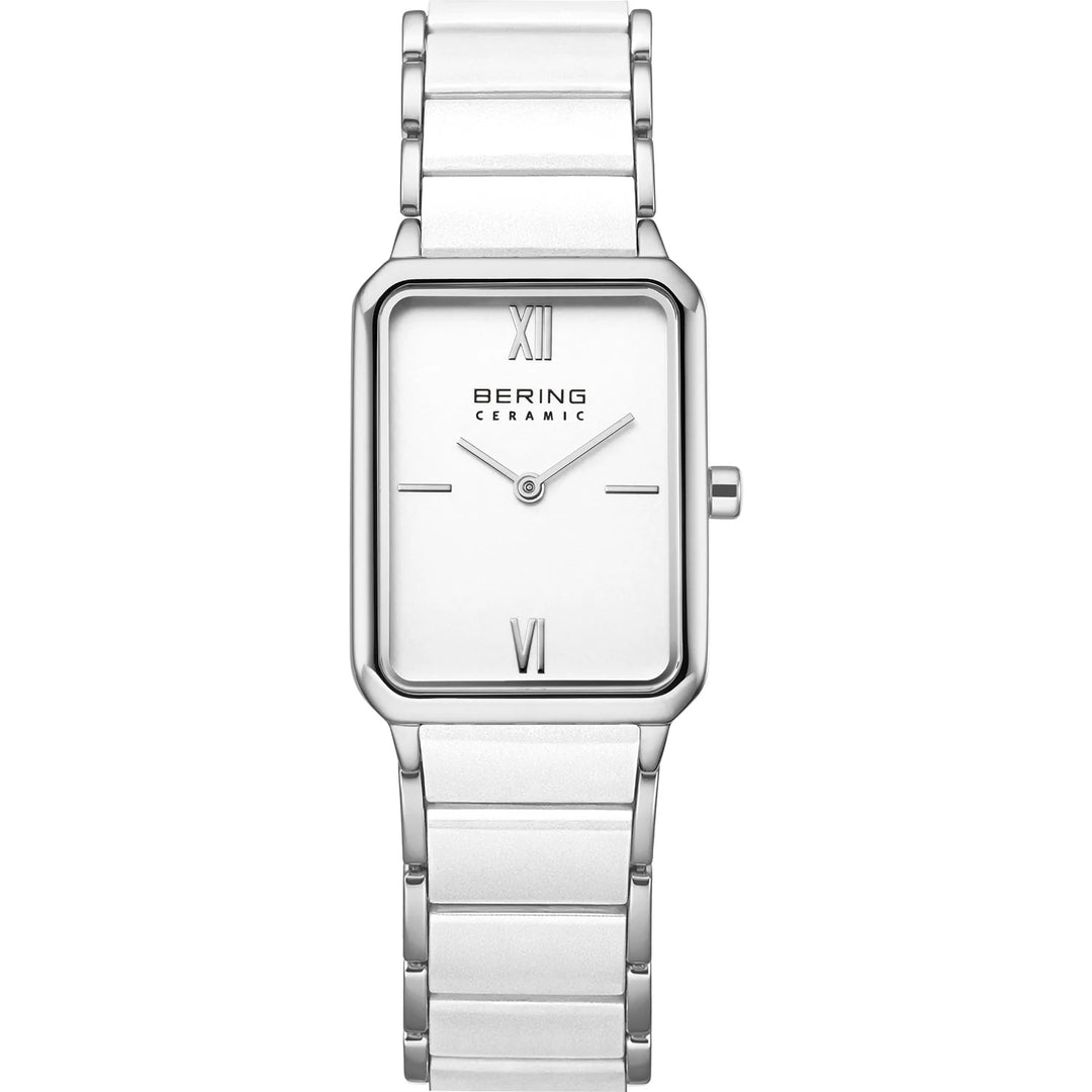 BERING Classic Damenuhr 17423-754 – Edelstahl, Keramik, silber glänzend