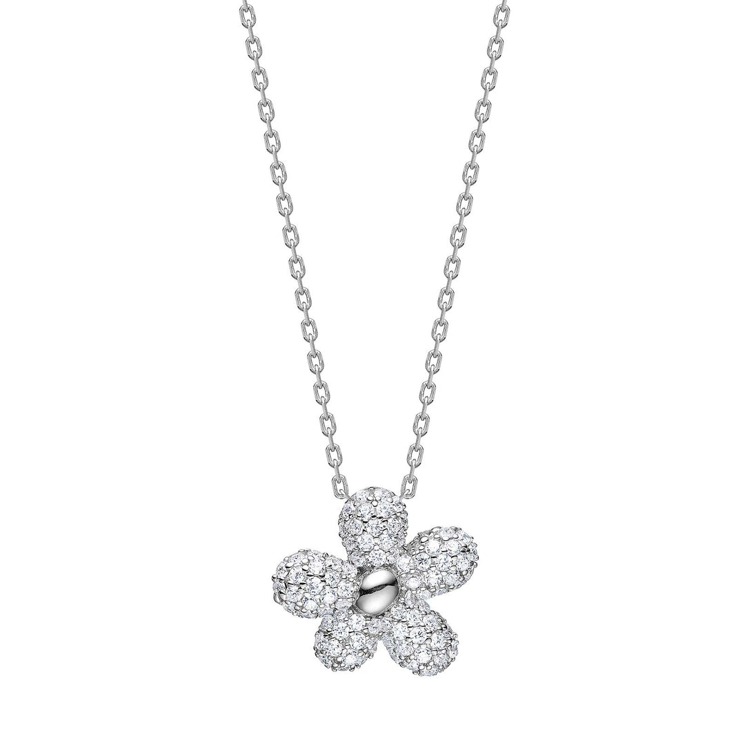Halskette PHOEBENOR, Sterlingsilber, Blumenmotiv