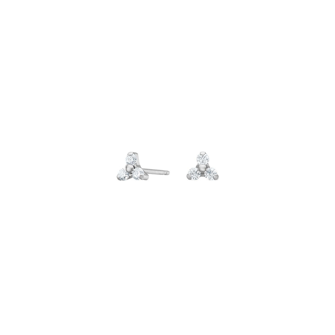 Titanium Ohrstecker Zirkonia 4,5 mm