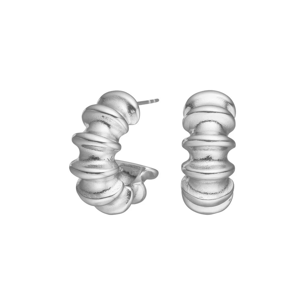 Creolen SALINO – Edelstahl & Vergoldet | Klein | 8,5 mm breit