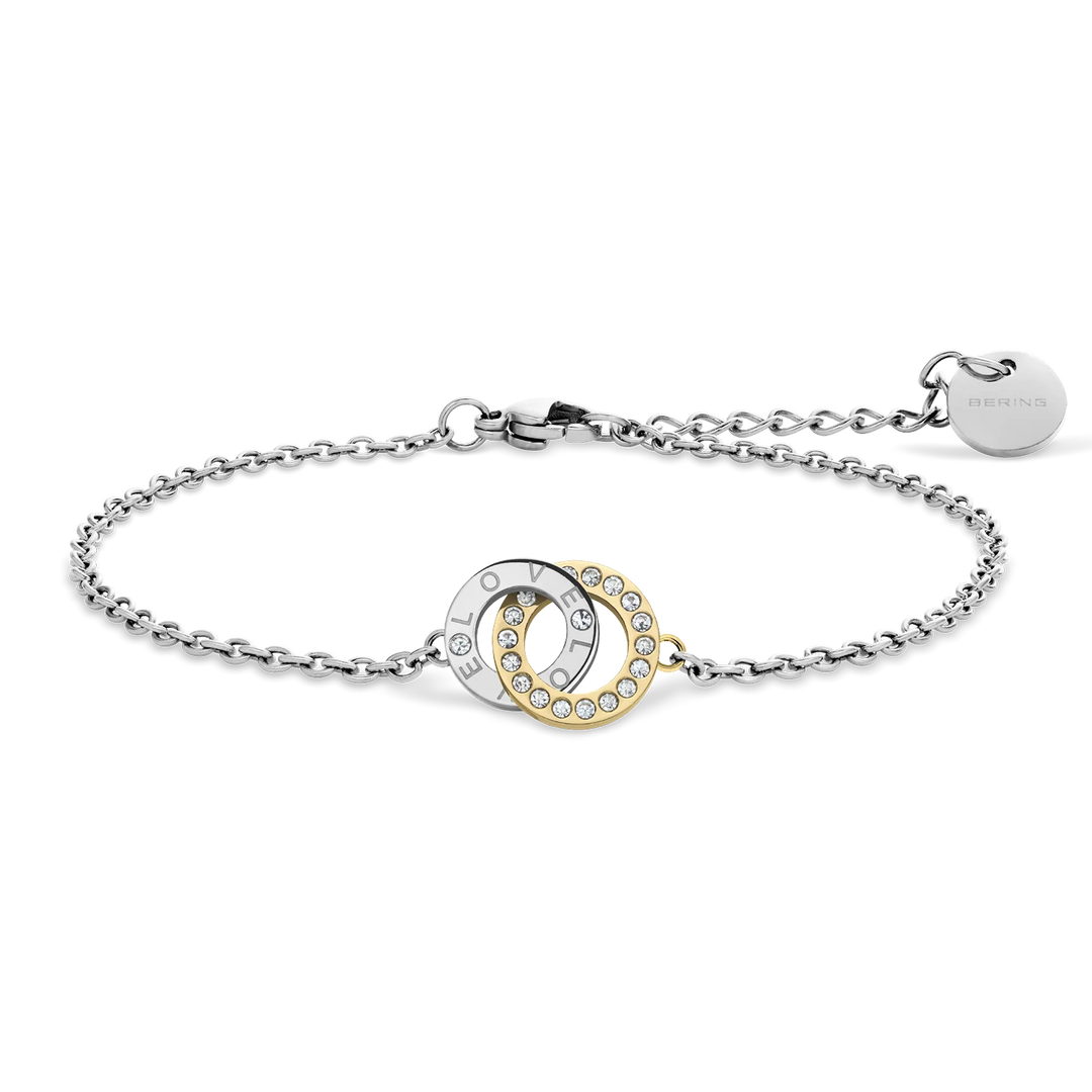 Bering Everyday Classic Armband aus Edelstahl, silberfarben, 18 cm