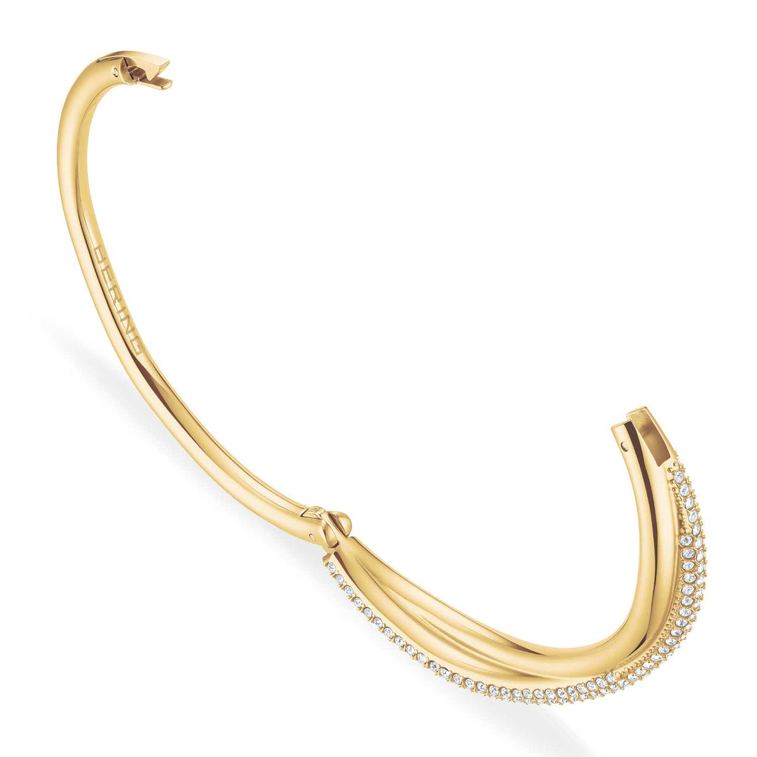 Bering Arctic Pavé Armreif, goldfarben, 6 mm