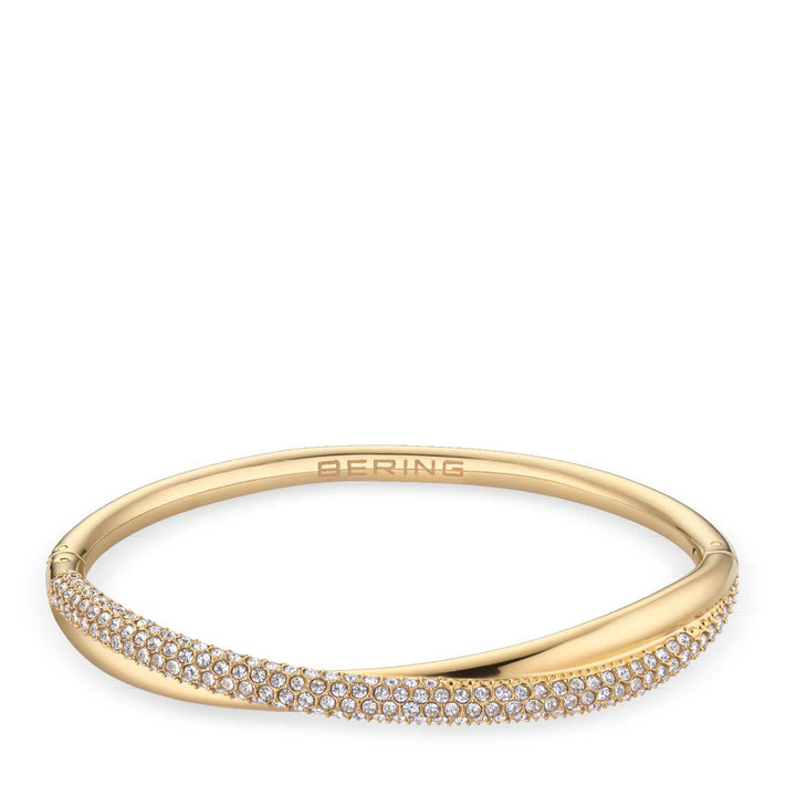 Bering Arctic Pavé Armreif, goldfarben, 6 mm