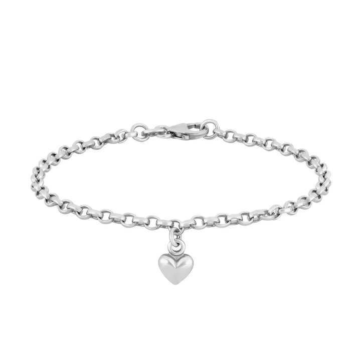 NOA Kids Armband mit Herz, Sterlingsilber