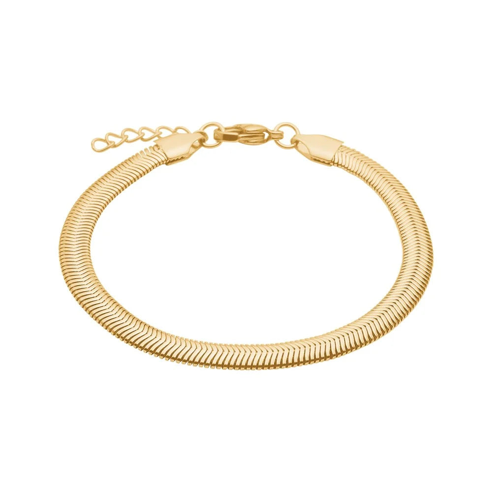 Armband CALMA – Edelstahl & Vergoldet | 5 mm