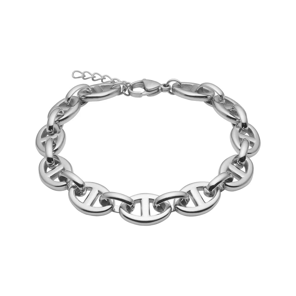 Armband MARINA – Panzerarmband | Edelstahl & Vergoldet | 8 mm