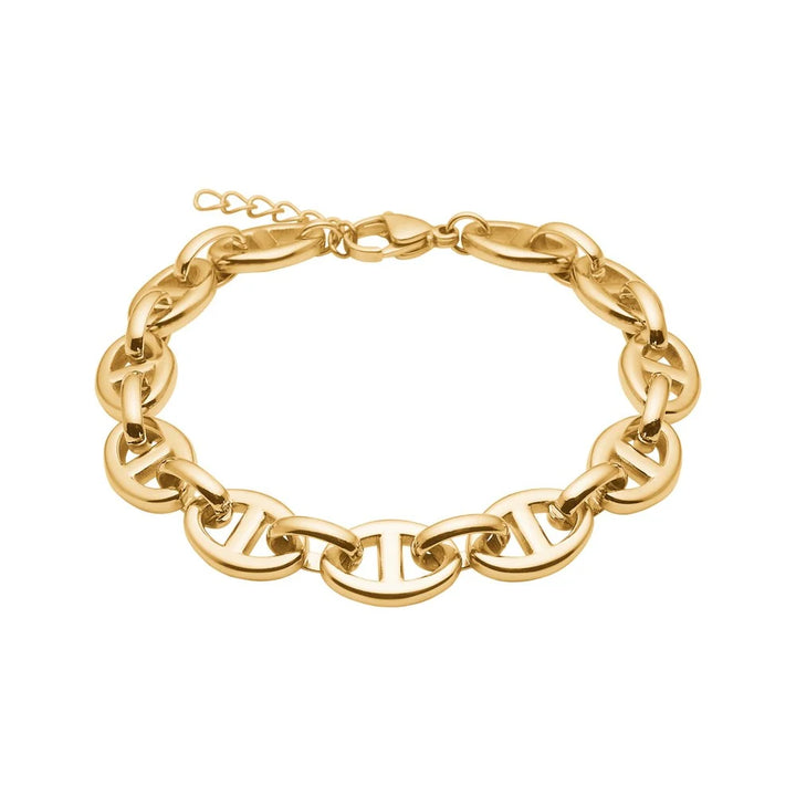 Armband MARINA – Panzerarmband | Edelstahl & Vergoldet | 8 mm
