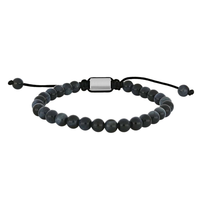 SON of NOA Herrenarmband Blaues Tigerauge – Verstellbar 19–25 cm