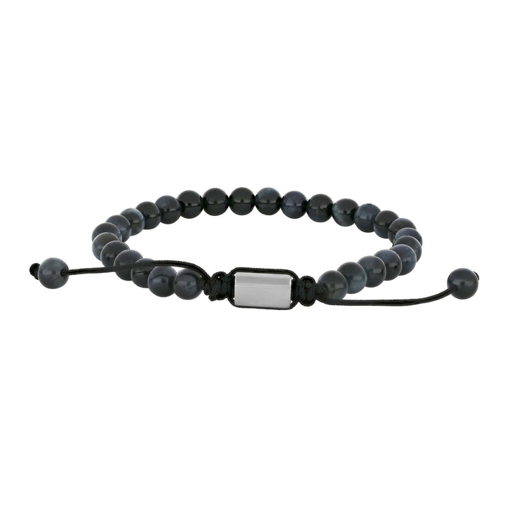 SON of NOA Herrenarmband Blaues Tigerauge – Verstellbar 19–25 cm