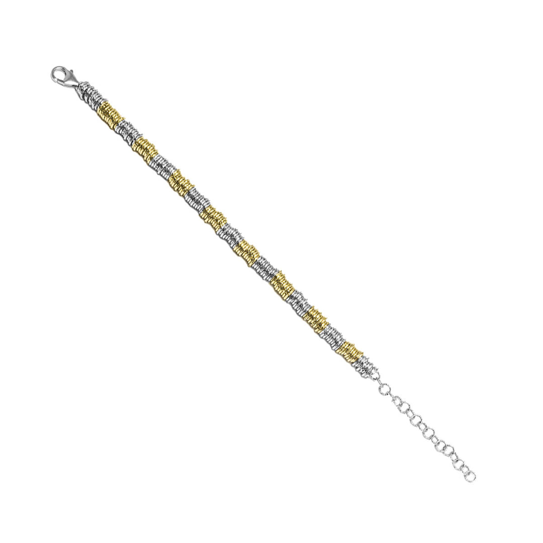 Armband Sinfonia Zweifarbig – Vergoldet & Silber Rhodiniert