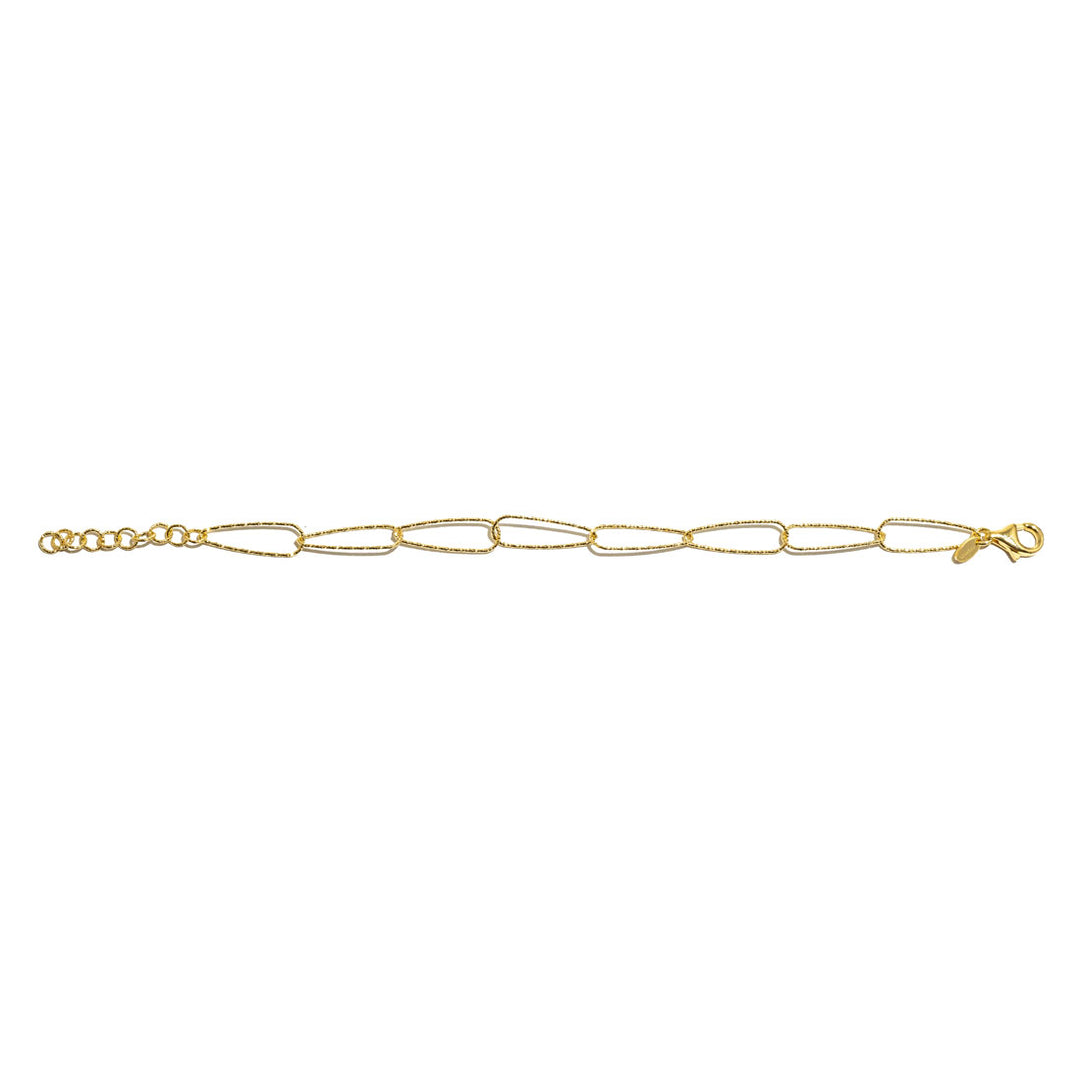 Armband Bronze vergoldet – große Kettenglieder