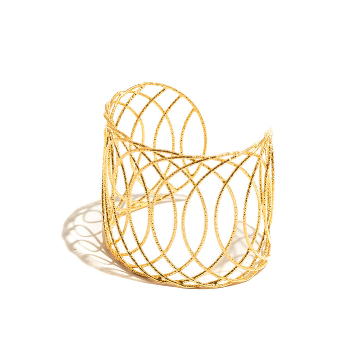 HULA HOOP Armreif Medium Bronze vergoldet – Bocarol