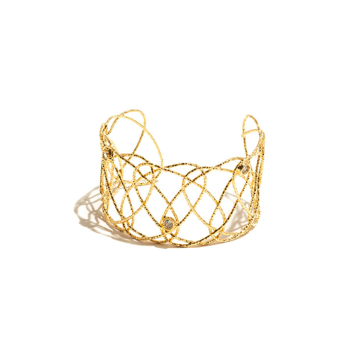 OVAL HOOP Armreif piccolo Bronze vergoldet – Bocarol