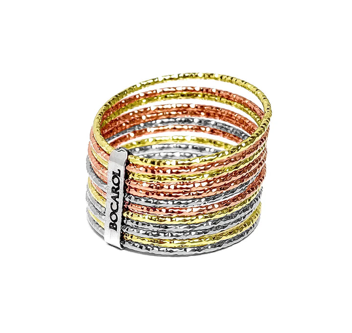 Ring Giunone Bronze Vergoldet Mehrfarbig | Bocarol