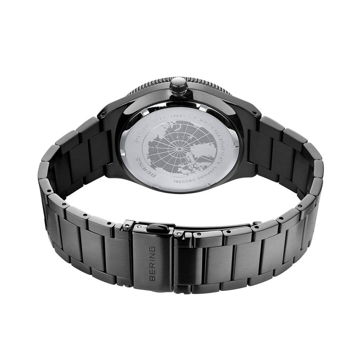 Bering Solar Herrenuhr 14443-779 - Grau poliert/gebürstet