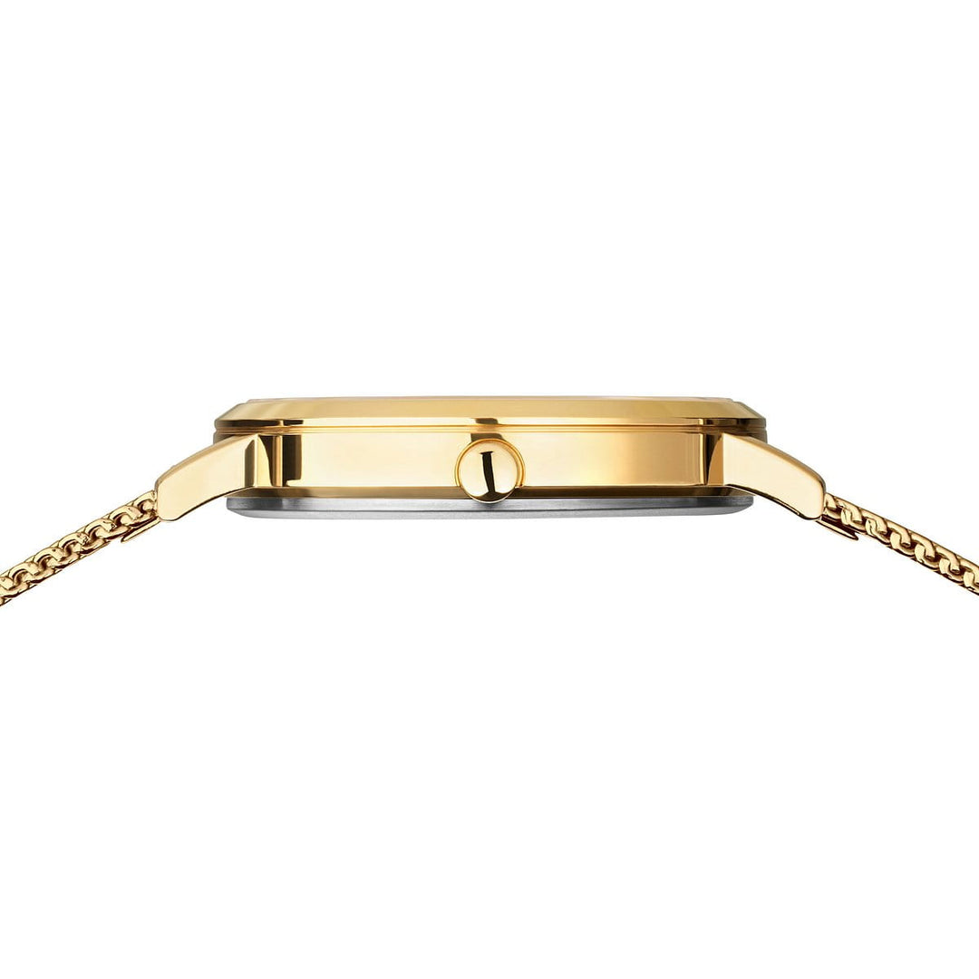 Bering Titanium Damenuhr Gold 18634-334 | Ultraleicht & Saphirglas