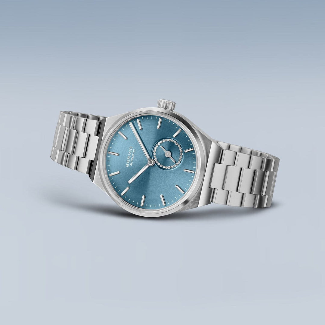 Bering Automatik Damenuhr Silber 19435-Charity | Charity Edition & Saphirglas