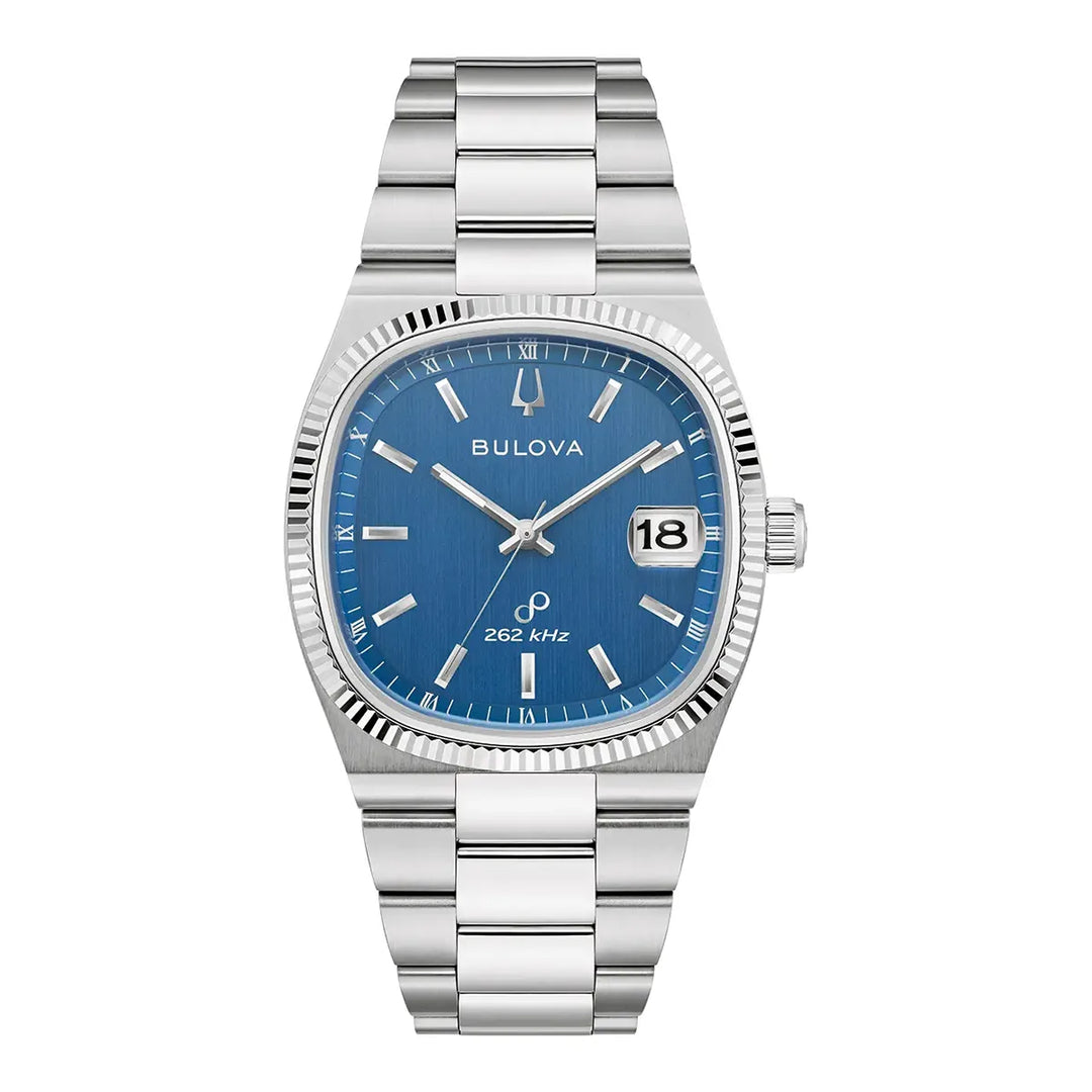 Bulova Super Seville 96B440 - Herrenuhr mit blauem Zifferblatt & Saphirglas