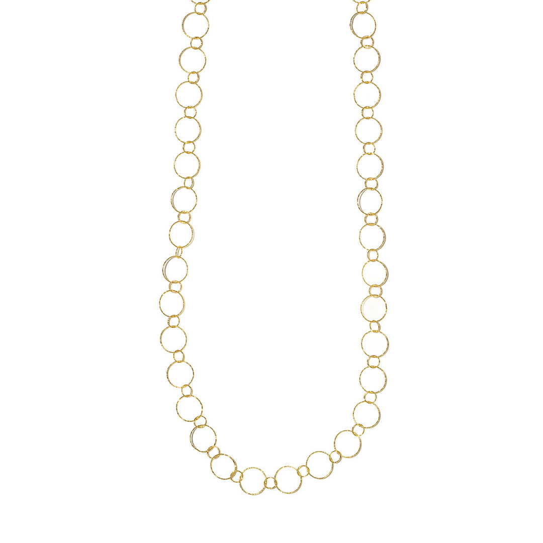 Collier Cerchi 90 cm – vergoldet & bronze