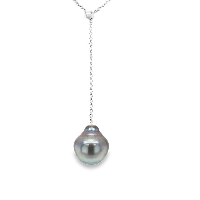 Halskette Sterlingsilber mit 13 mm Tahiti-Perle