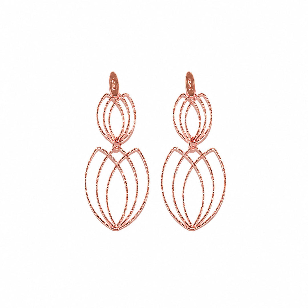 Ohrringe Tulipano Bronze – vergoldet & naturbelassen