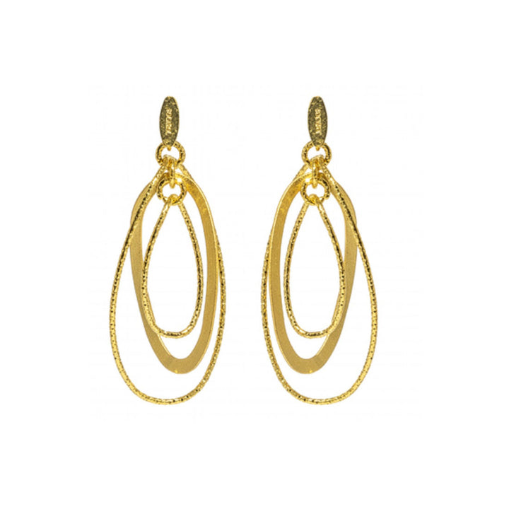 Ohrhänger Bronze vergoldet – Klassische Eleganz