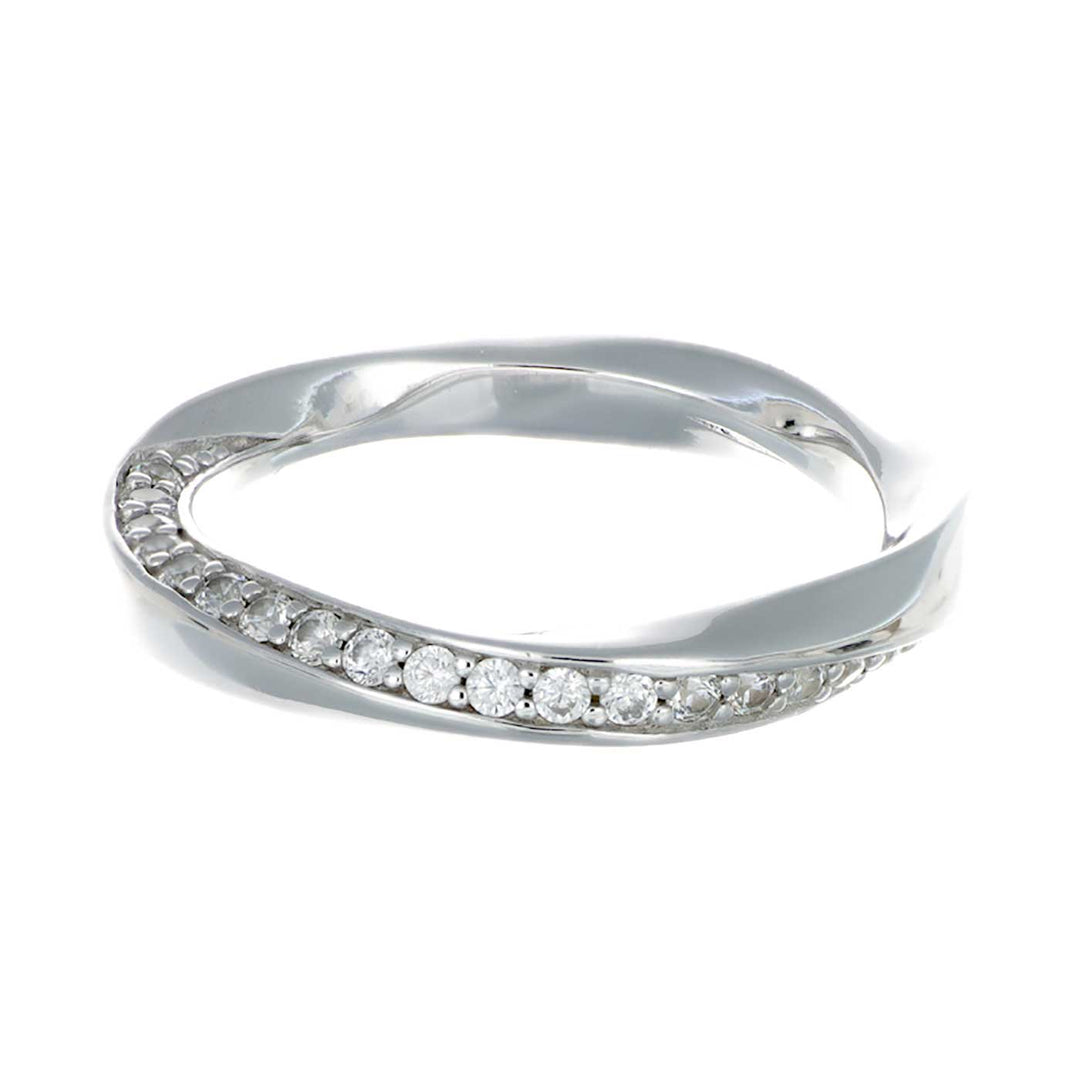 Ring Sterlingsilber, 25 Zirkonia