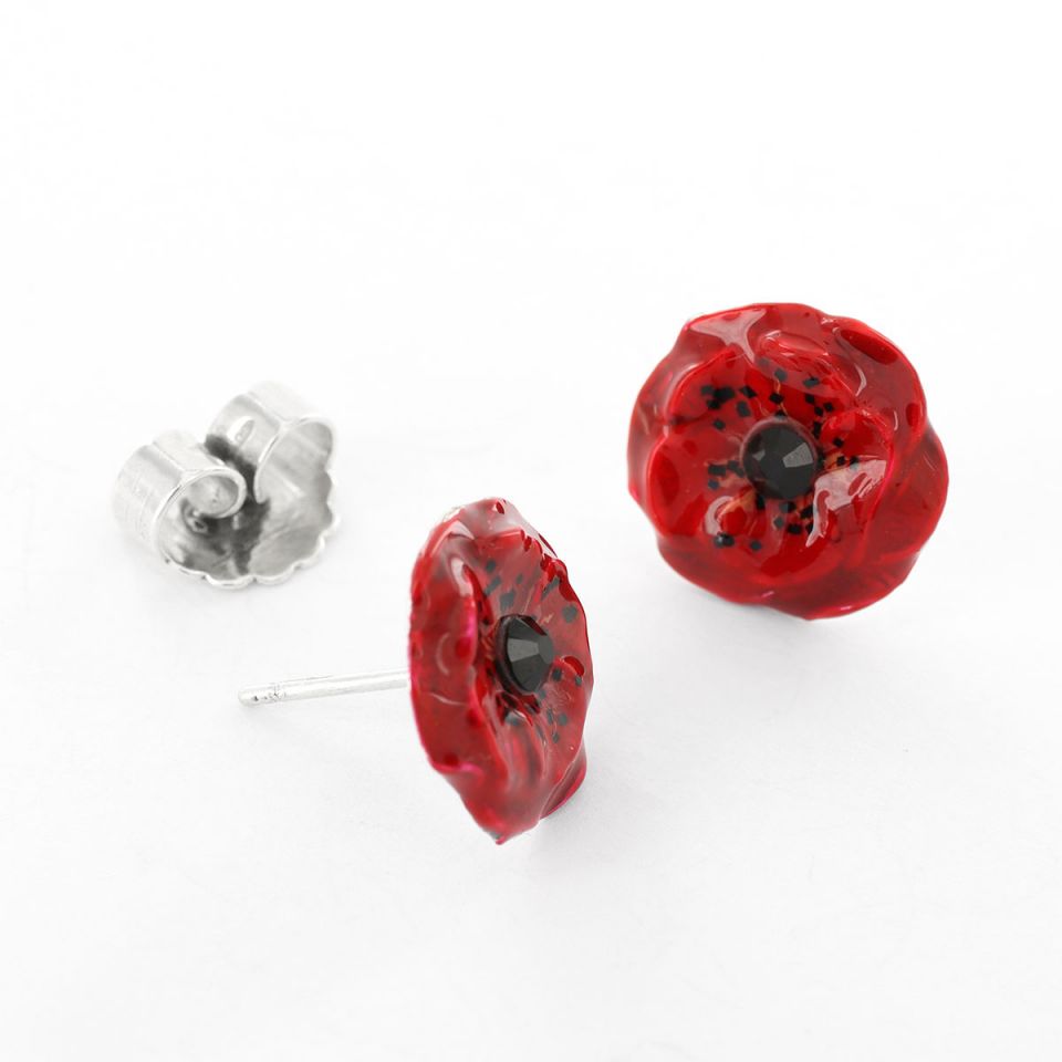 Taratata Ohrstecker Coquelicot - Modeschmuck Mohnblume
