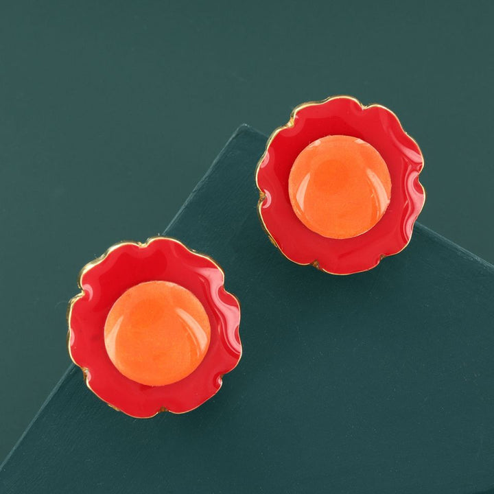 Taratata Ohrringe Arty – Bunte Clips mit handgemalten Mustern & Glimmer