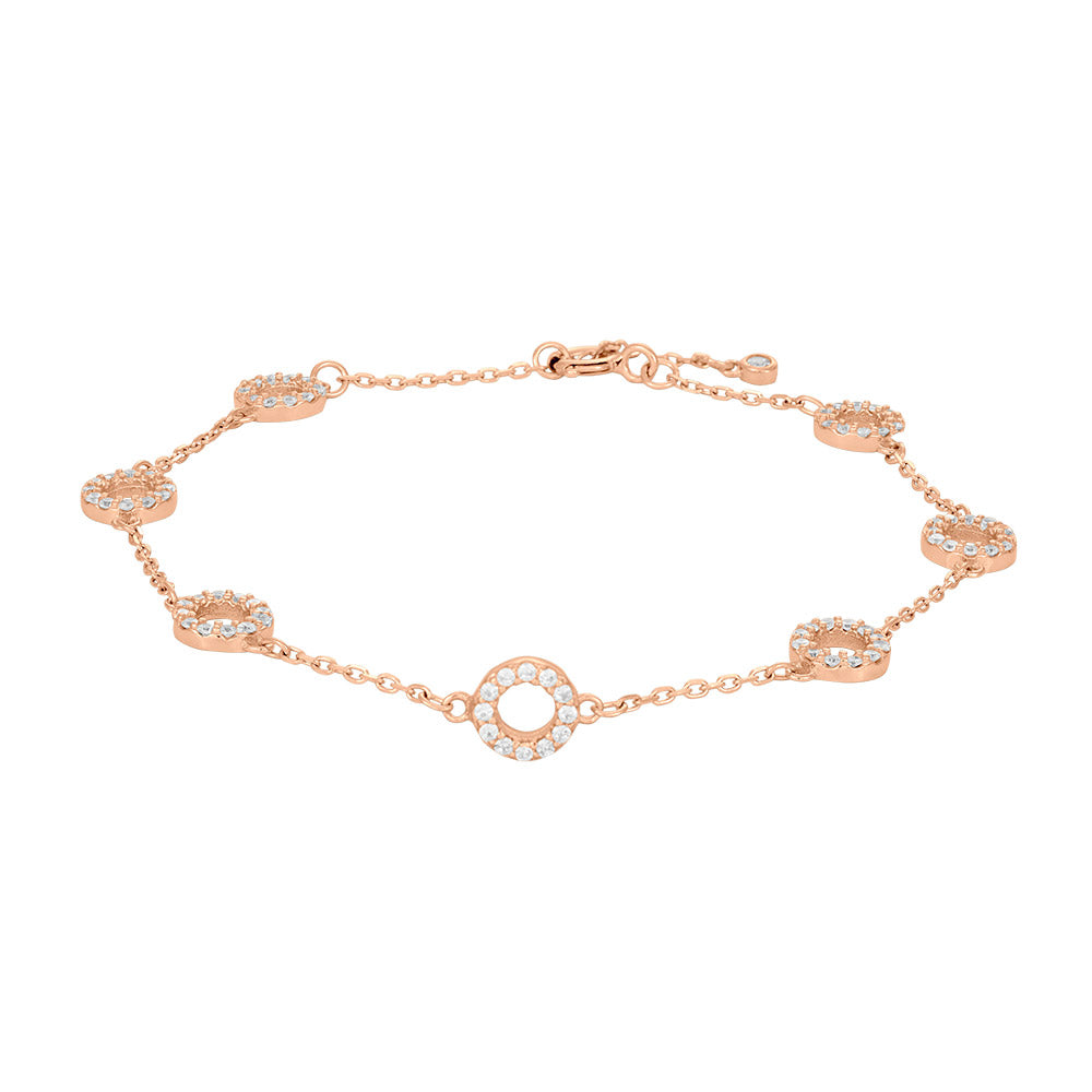 Armband ANNANOR 6mm Sterlingsilber rosé vergoldet