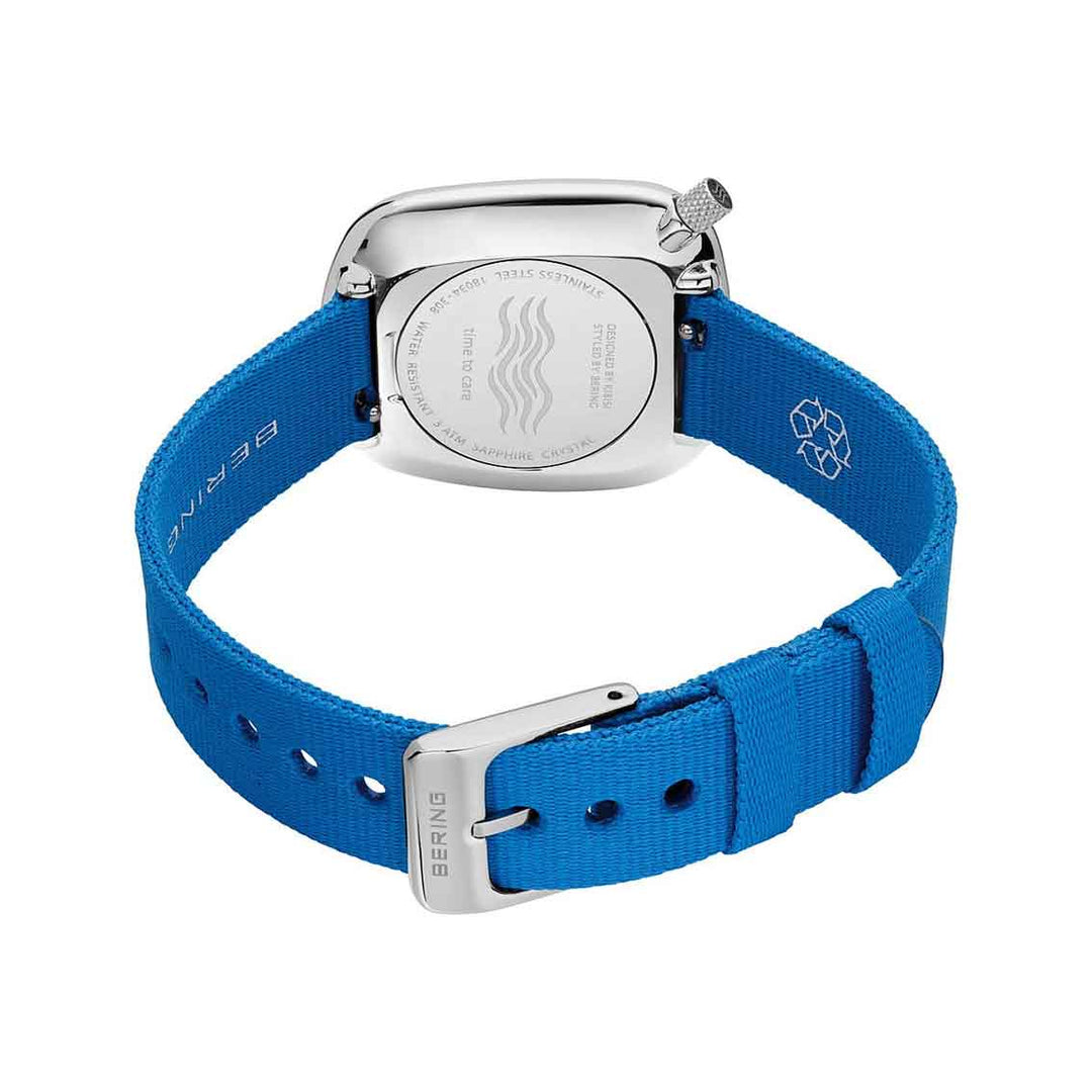 Bering Ocean Pebble Damenuhr 18034-308 - Silber glänzend