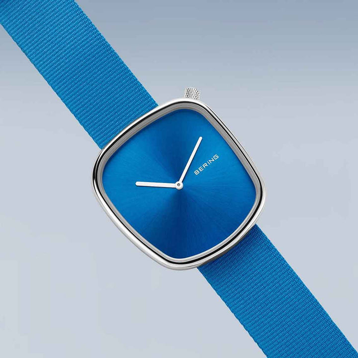 Bering Ocean Pebble Unisex-Uhr 18040-308 - Silber glänzend