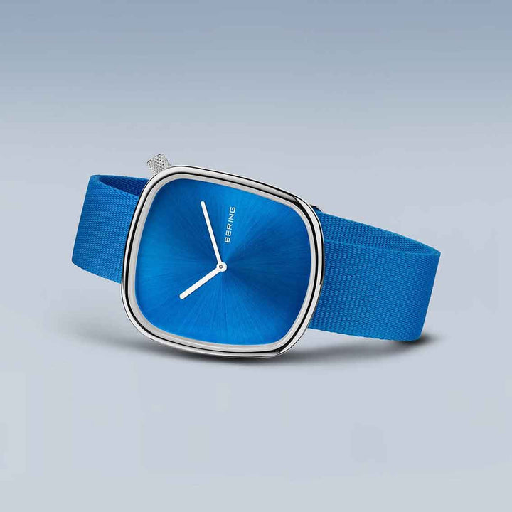 Bering Ocean Pebble Unisex-Uhr 18040-308 - Silber glänzend