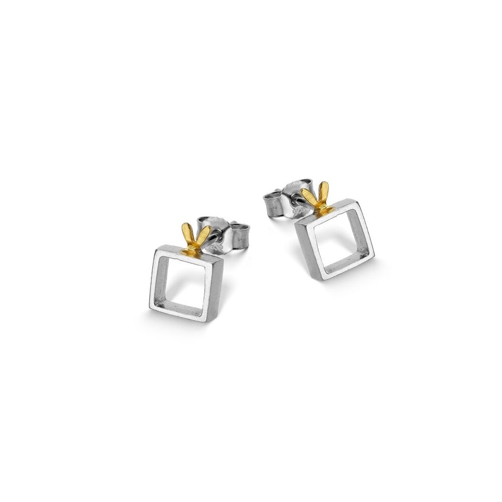 Ohrringe Sterlingsilber vergoldet "Heart VII" SK-16