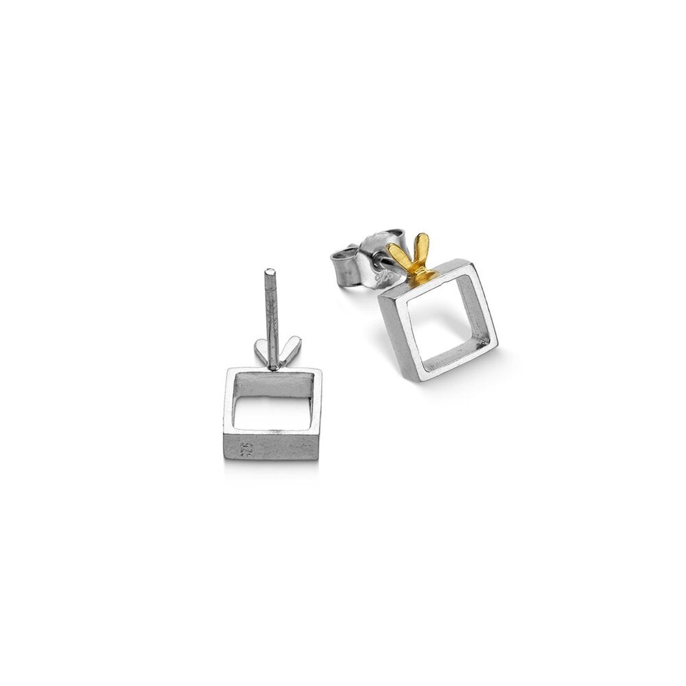 Ohrringe Sterlingsilber vergoldet "Heart VII" SK-16