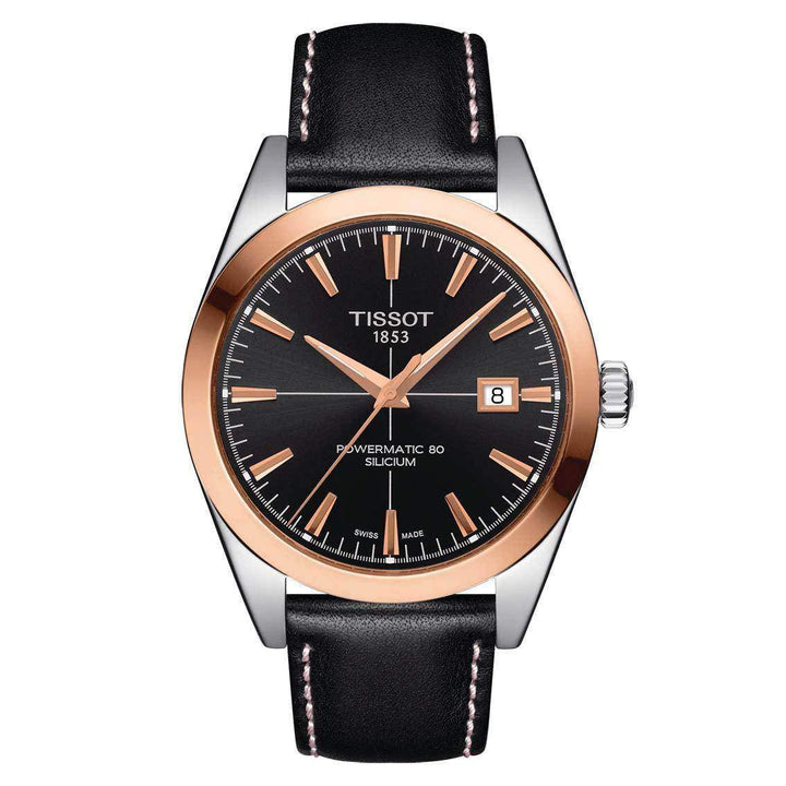 Tissot Herrenuhr Gentleman Gold Powermatic 80 Silicium T927.407.46.051.00 - My Fine Jewellery