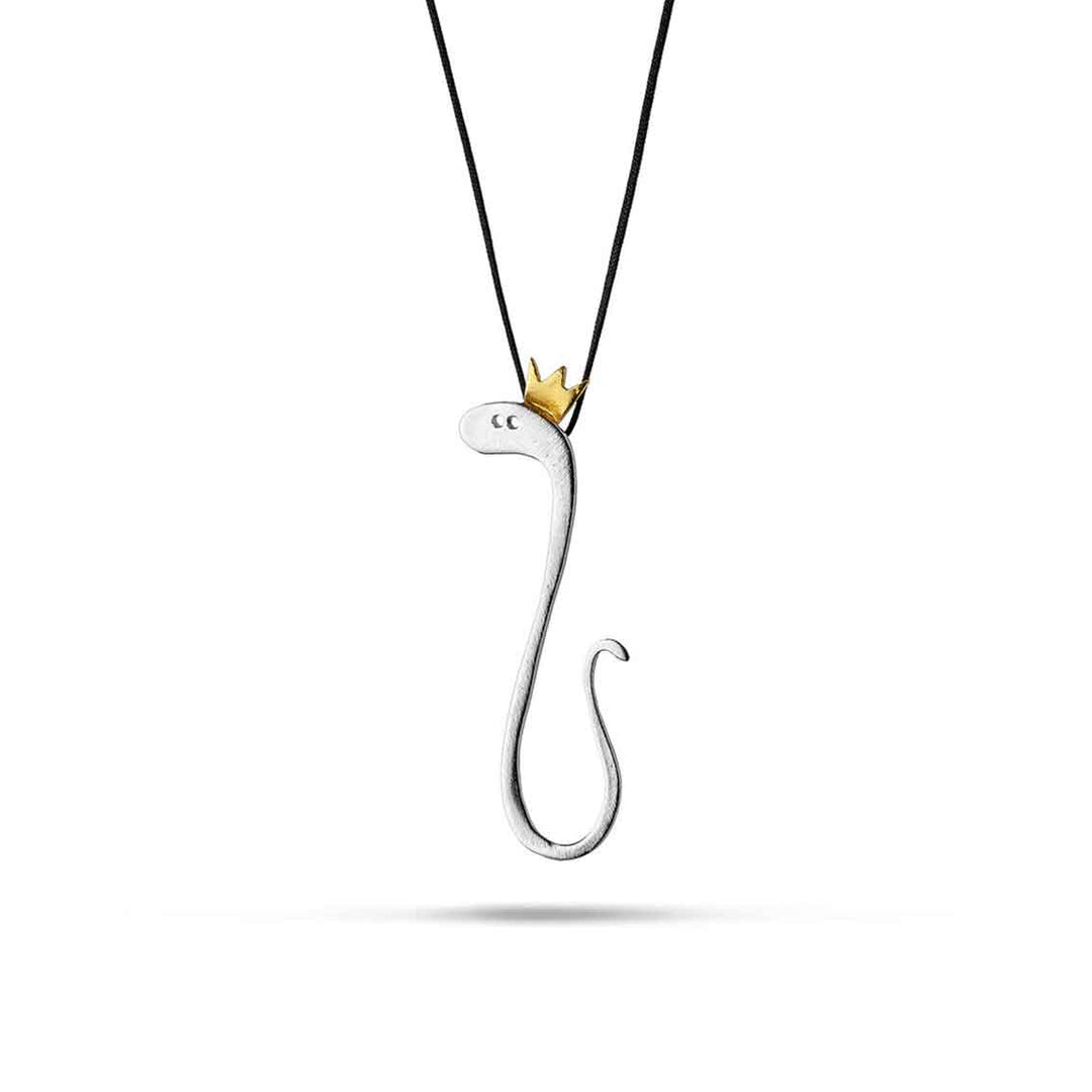 Anhänger Sterlingsilber "Snake with a crown" M-147